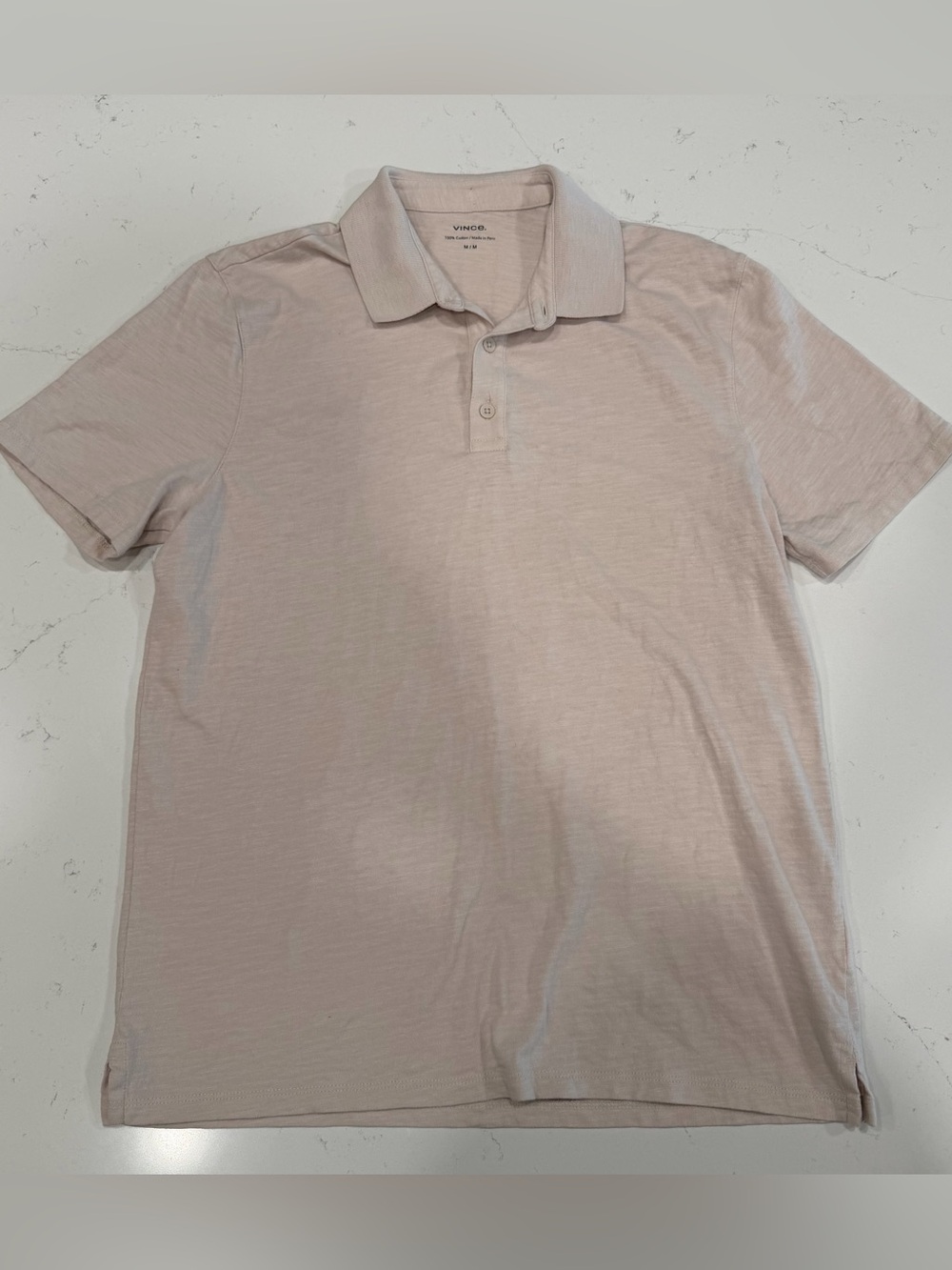 Vince Men's Short Sleeve Slub Polo - Medium